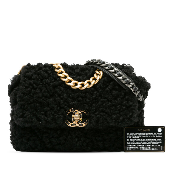 Auth Chanel Medium Shearling 19 Flap #158206C40B - Picture 9 of 9